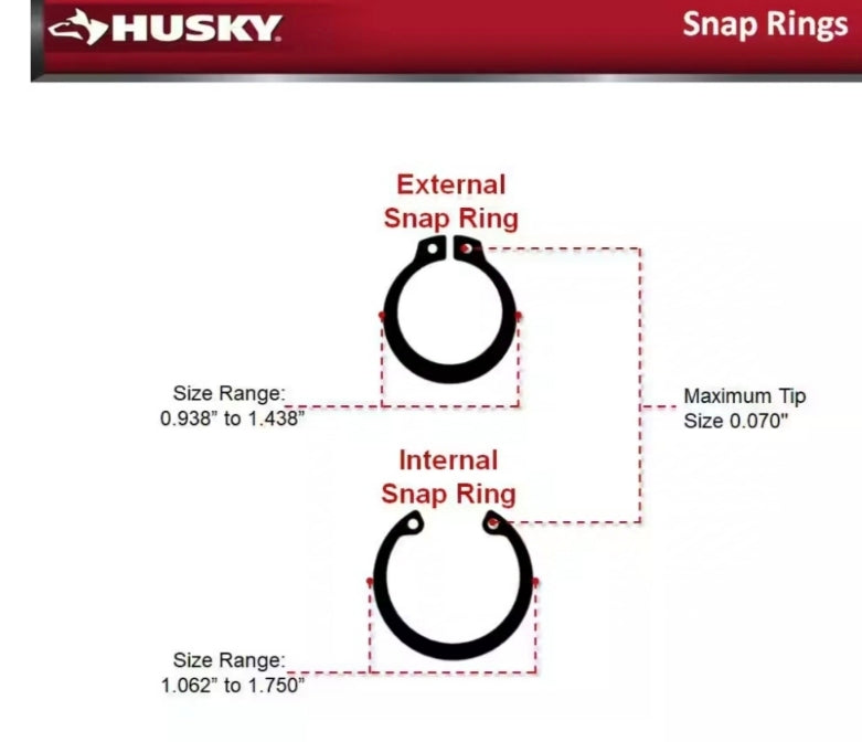 Husky
8 in. Snap Ring Pliers