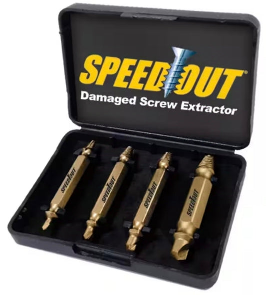 Speed Out Titanium Screw Extractor (4-Piece)