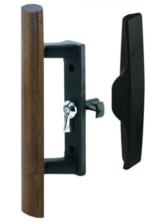 Prime Line C1095 141866 Sliding Patio Glass Door Reversible Handle And Latch Set Black