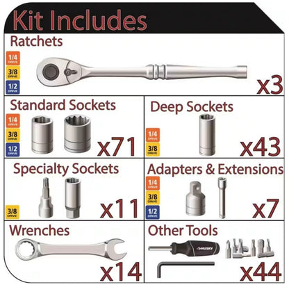 Husky
Mechanics Tool Set (194-Piece)