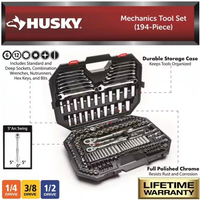 Husky
Mechanics Tool Set (194-Piece)