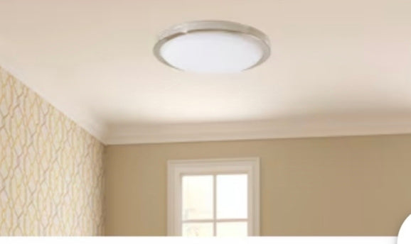 Utilitech Ventilation Fan 2-Sone 90-CFM 4 Finishes In 1 Decorative Lighted Bathroom