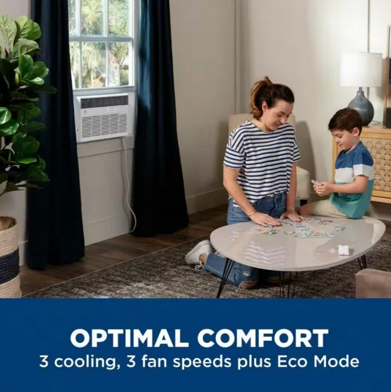 GE
10,000BTU 115-Volts Smart Window Air Conditioner for 450 Sq. Ft. in White with Wi-Fi and Remote