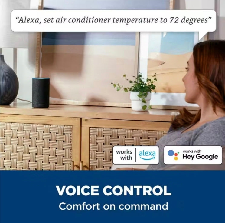 GE
10,000BTU 115-Volts Smart Window Air Conditioner for 450 Sq. Ft. in White with Wi-Fi and Remote