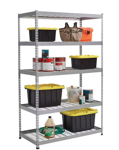 Husky
5-Tier Heavy Duty Steel Garage Storage Shelving Unit in Silver (48 in. W x 78 in. H x 24 in. D)