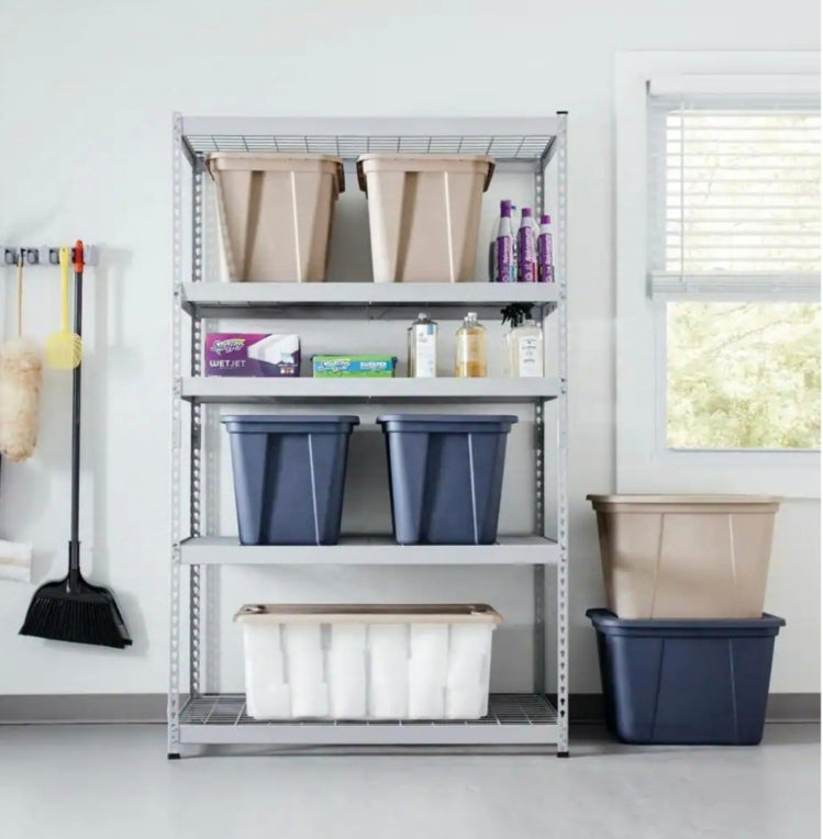 Husky
5-Tier Heavy Duty Steel Garage Storage Shelving Unit in Silver (48 in. W x 78 in. H x 24 in. D)