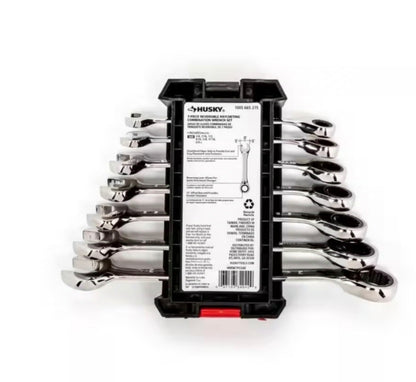 Husky
Reversible Ratcheting SAE Combination Wrench Set (7-Piece)