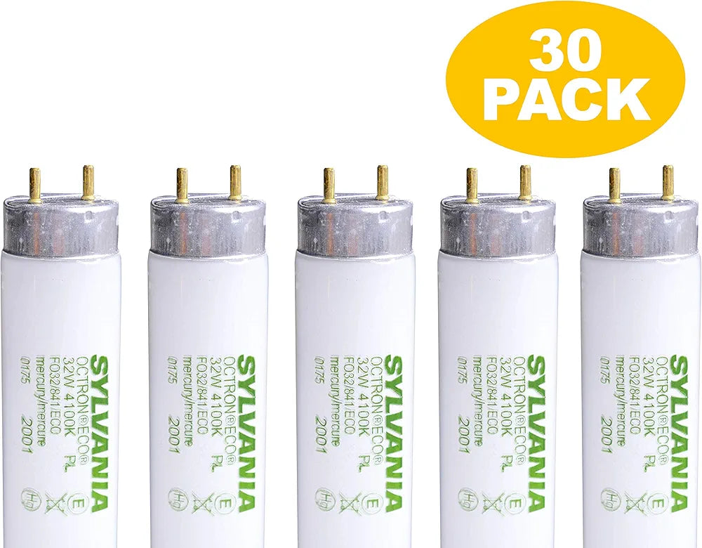 Sylvania 21781 FO32/841/ECO 32W 4100K T8 800 Series 30 Pack